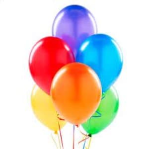 Latex Balloons (Assorted Colors)